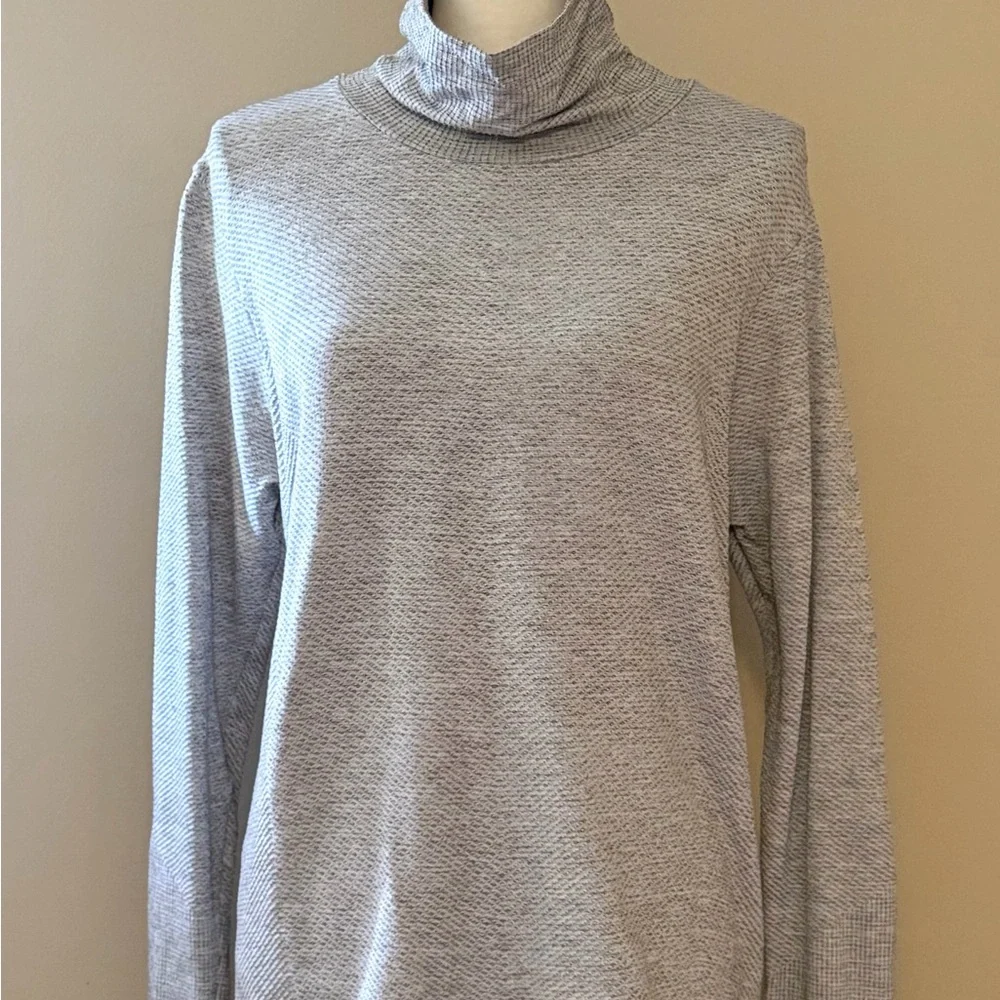 Athleta Light Gray Turtleneck sz xl euc - Picture 1 of 5